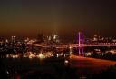 Üst açık mekan gece manzarası
